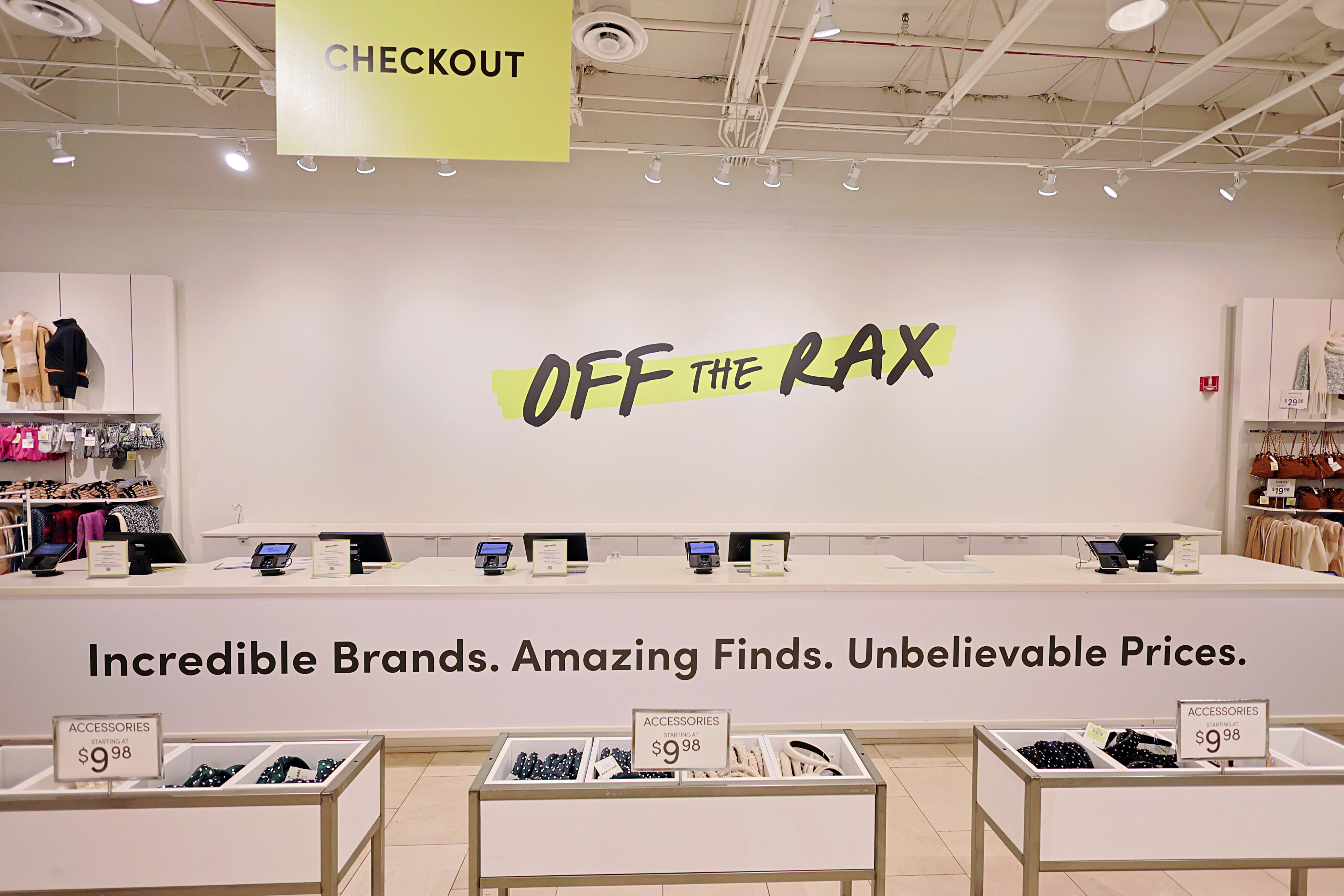 Off The Rax store interior, view 7