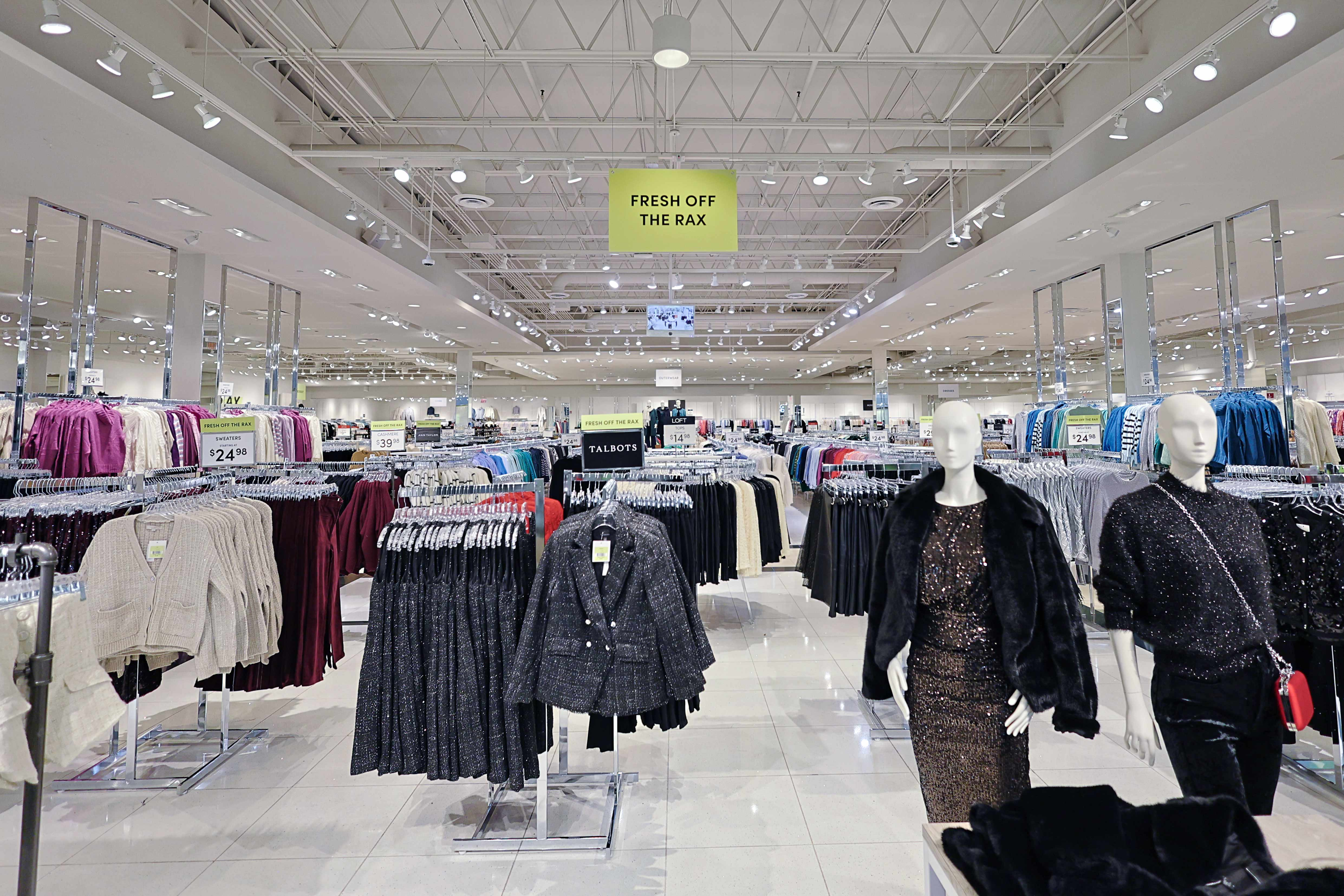 Off The Rax store interior, view 1